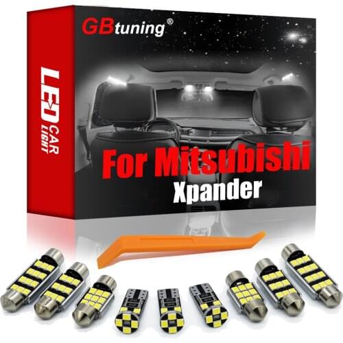 GBtuning Canbus LED Interior Light Kit 5pcs For Mitsubishi Xpander 2017 2018 2019 2020 Vehicle Dome Trunk Bulb Lamp Accessories