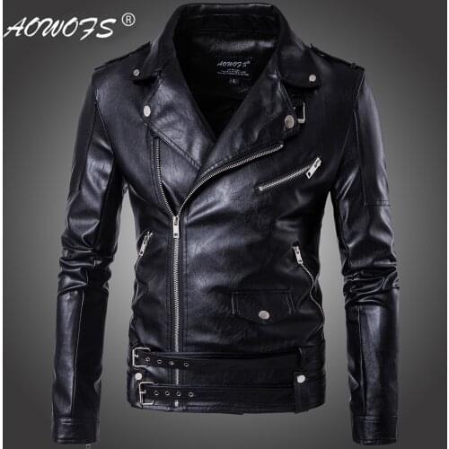 Leather Jacket Men 2020 Autumn Winter Wind Proof Water Proof Casual Leather Coat