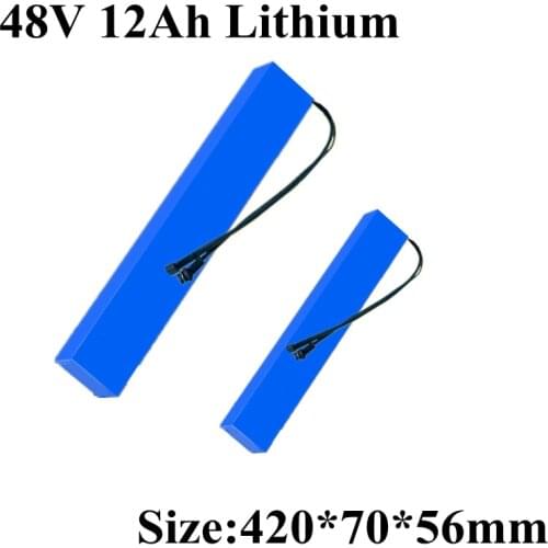 Customize 18650 48v 12ah lithium battery 13s bms lifepo4 48v li-ion battery for 500w 800W electric bicycle e-bike with charger