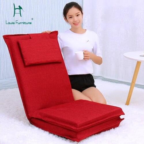 Louis Fashion Bean Bag Sofa Backrest Lazy Tatami Folding Single Bed Nap Computer