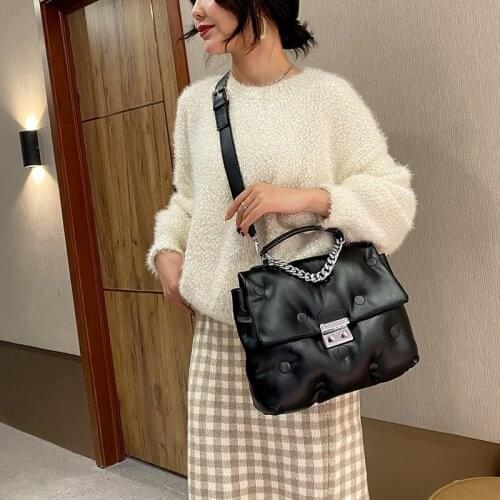 Small Chain Brand Designer PU Leather Crossbody Bags For Women 2021 Simple Totes Shoulder Bag Lady Luxury Handbags And Purses