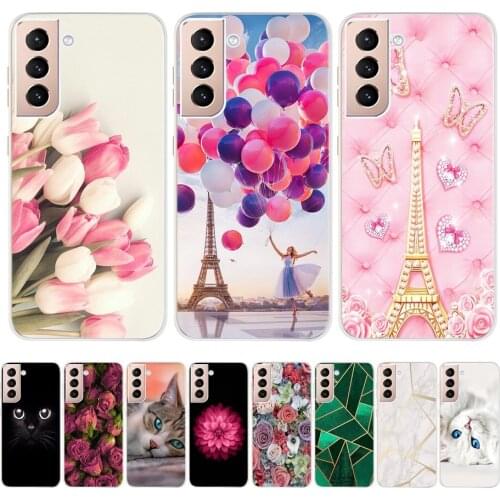 Cartoon Transparent Soft Silicone Phone Case For Samsung Galaxy S21 Case Samsung S21 Plus S21+ S 21 5G Fashion Patterned Cover