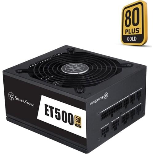 New Original PSU For SILVERSTONE ET500 Full Modular 80plus Gold Silent Fan 500W Power Supply ET500-MG