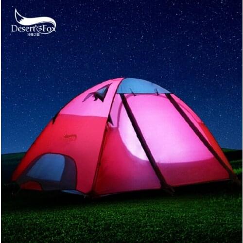 Professional Climbing tents Double layers bunk camping tent outdoor tent camping multiplayer anti storm Aluminum pole