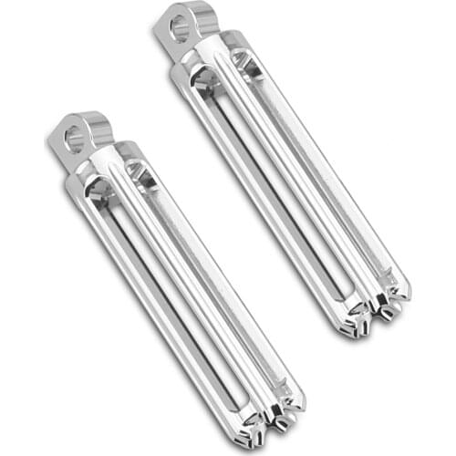 Chromed Gauge passenger Footpegs for harley FLHX FLTR Male Mount Pegs Softail Dyna Sportster XL glide