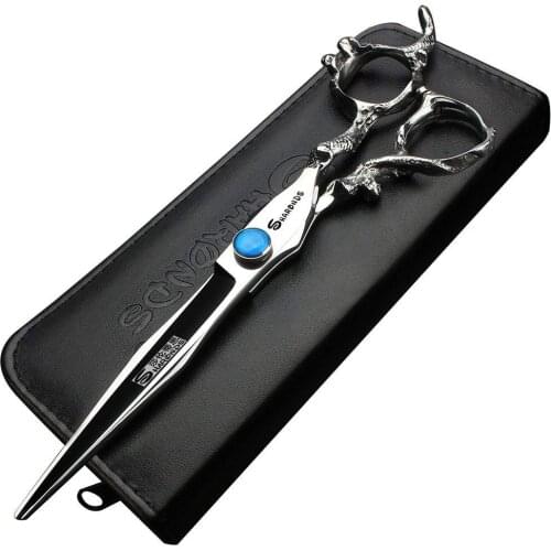 7-inch Ssangyong scissorsProfessional barber shop special hairdressing scissors barber genuine scissors
