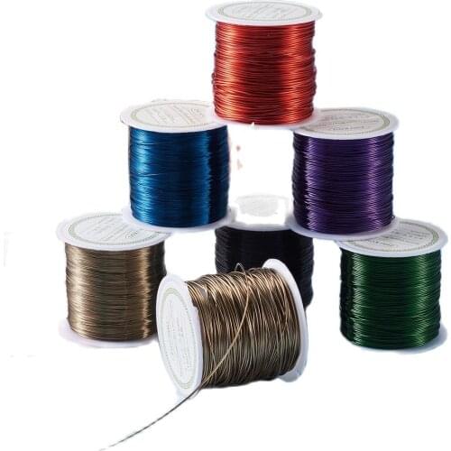 1 Roll Black Copper Wire Copper Beading Wire 0.3mm 0.6mm 0.8mm for jewelry making DIY Bracelet Necklace Accessories