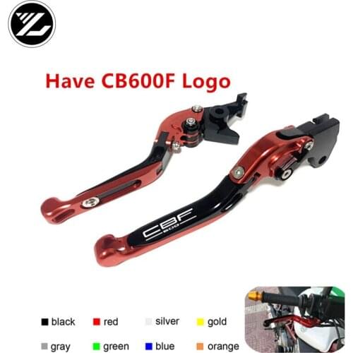With CB600F Logo For Honda CB600F Hornet 2007-2013 Motorcycle Adjustable Ropes Cables Lever Moto Clutch Brake Lever