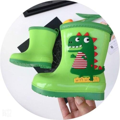 Kids Autumn and Winter rainboots Children fashion Unicorn candy waterproof shoes Kids Girl Baby rainboots winter thick SH19096