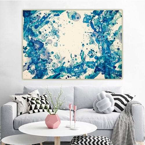 Sam Francis《White Bone》Abstract Canvas Oil Painting Artwork Poster Picture Wall Hanging Decor Home Living Room Decoration