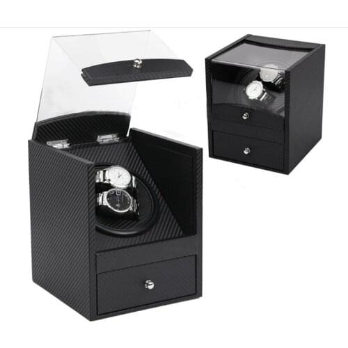 Safe Automatic Watch Winder Box with Drawer Global Use Plug or Battery uhrenbeweger remontoir montre automatique watch cyclotest