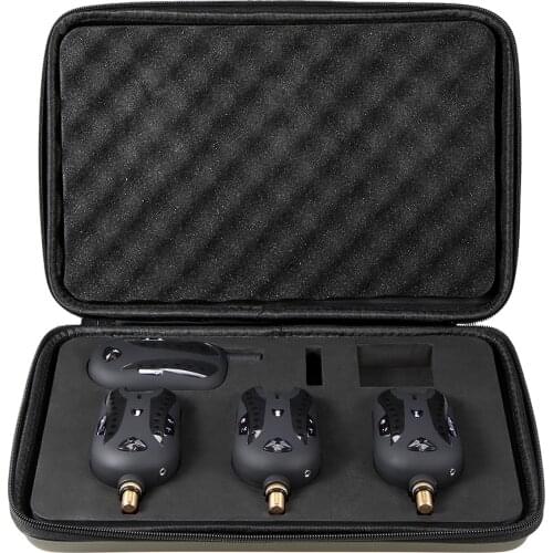 Lixada Wireless Fishing Alarm Fishing Bite Alarms Set Digital Fishing Receiver Sound Alert Kit Led Indicator with Case Pesca