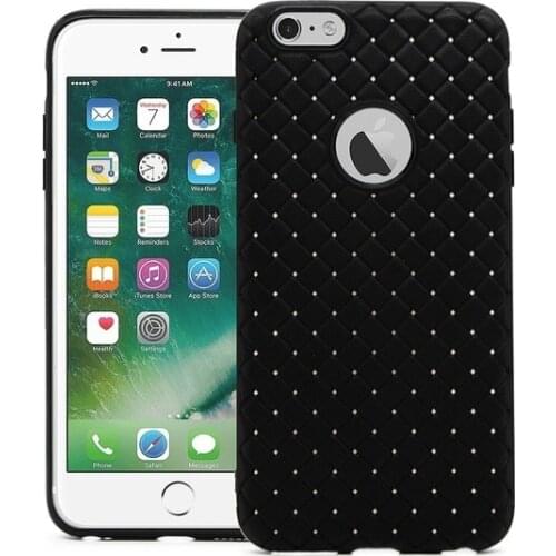Market Basket for iPhone 6G Perforated Tile Pattern Silicone Case Black 450566090