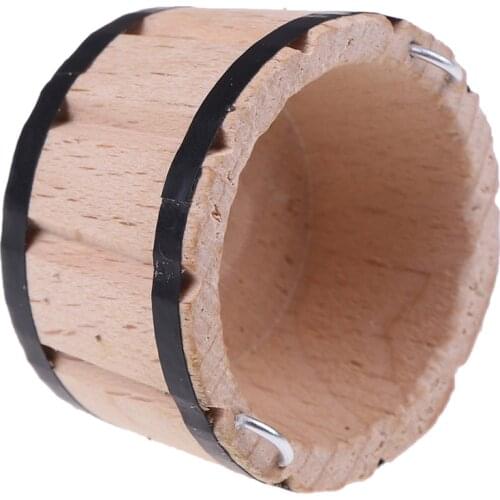 Cute Wooden Basin Wooden Barrel Furniture Doll Houses Accessories 1:12 Dollhouse Miniatures