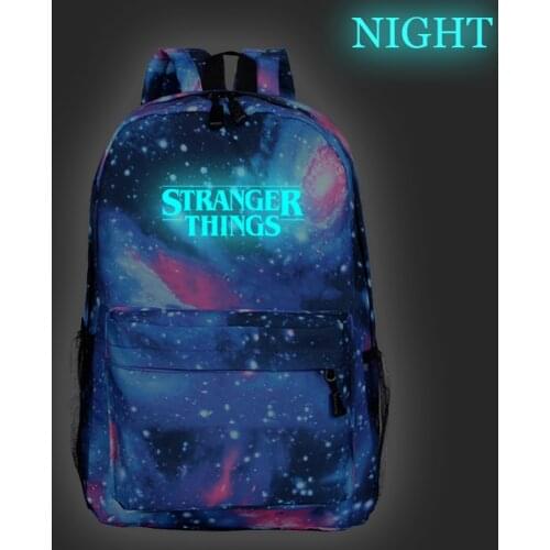 New Stranger things Luminous backpack Boys Girls School Bags men women Casual New beautiful Stranger things printing backpack