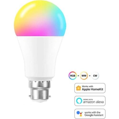 9W WiFi Smart Light Bulb E27/E26/B22 RGB+CW Energy Saving Dimming Timer LED Magic Bulb Work With Alexa Google home Homekit