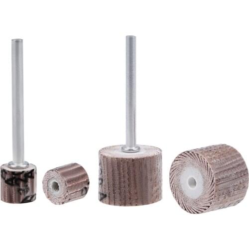 Uxcell 2/5/8pcs Flap Wheel 320 Grits Abrasive Grinding Head with 1/8" Shank for Rotary Tool Grinding and Polishing Concave