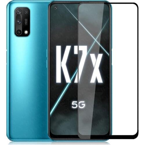 For Glass Oppo K7X Tempered Glass For Oppo K7 X K3 K5 K1 HD Screen Protector Full Glue Coverage HD Phone Film Glass For Oppo K7X