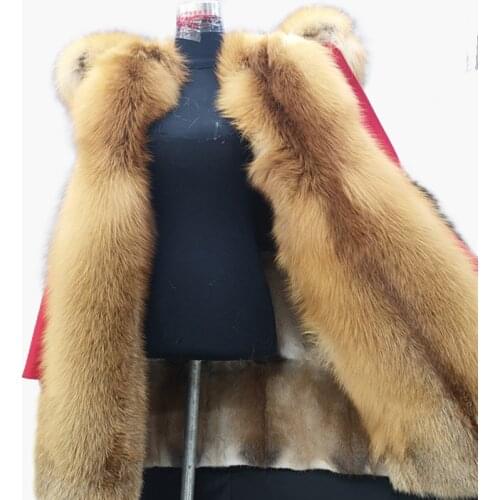 XLong Parka Real Fur Coat Women Winter Jacket Women Luxury Plus Size Raccoon Fur Collar Nature Fur Liner Waterproof Outerwear