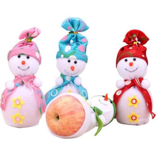 1 PCS Christmas Snowman Apple Box Apple Bag Christmas Gift Ping An Fruit Box Ping An Fruit Bag