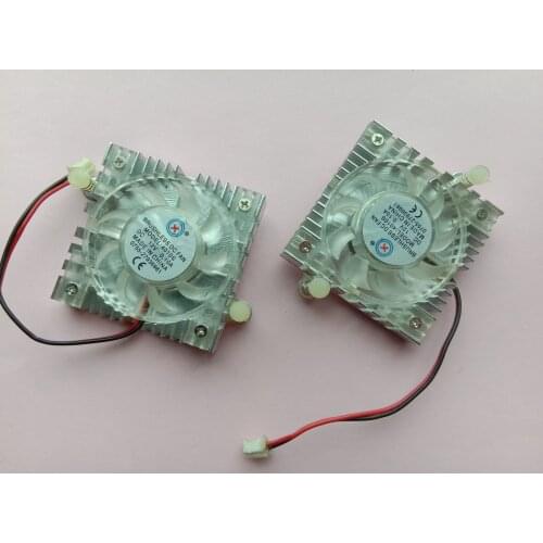 12 pcs Brushless DC Cooling Fan 4010S 12V 9 Blade 40x40x10mm 2pin White Color with Heatsink