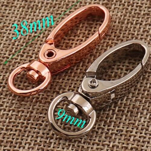 20 PCS Silver/Rose Gold Lobster Swivel Clasps Hook Bulk Alloy Clasps Claws Handbag Connector Snap Clasps Purse Hook
