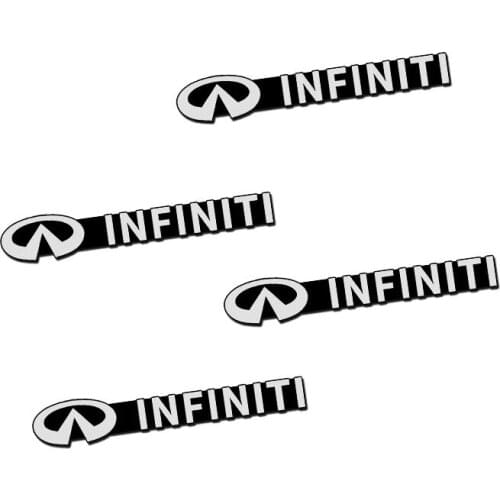 3D Aluminum 4PCS Speaker Stereo Speaker Emblem Sticker For Infiniti FX35 Q50 Q30 ESQ QX50 QX60 QX70 EX JX35 G35 G37 Accessories