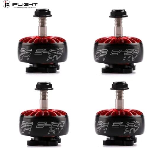 4PCS iFlight XING X2207 1800KV 2450KV 2-6S FPV NextGen Unibell Brushless Motor for RC Drone