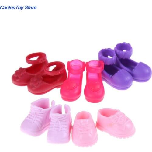 5 Pairs Fashion Shoes Doll Shoes for Dolls Outfit Dress Little Girls Gift for Little Girl Accessories Random Best Sell
