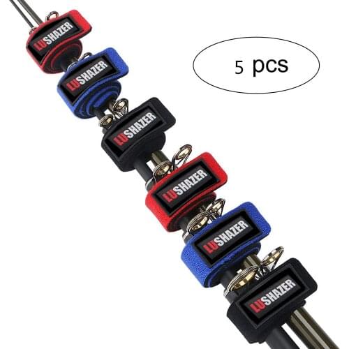 5PCS/lot Fishing Rod Clip Rod Belts Ties Stretchy Magic Bait Casting Spinning Straps Holders Fishing Tie Bag Accessories