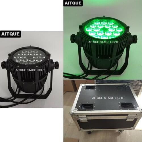 6lot/CASE)Stage light waterproof dmx 512 led lighting 18x10w rgbw led par light 10w led par can light