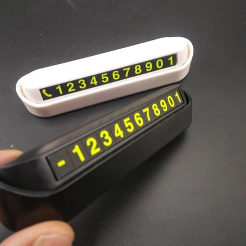 Car shape temporary parking card phone number card auto parts for Geely Vision SC7 MK CK Cross Gleagle SC7 Englon SC3 SC5 SC6 SC