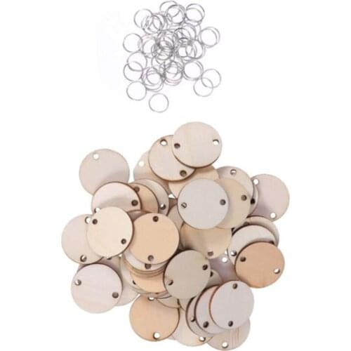 Wooden Home Decoration With Iron Loops Birthday Calendar Accessories Decorate Accesories 50pcs 50 Pcs Hanging Planks