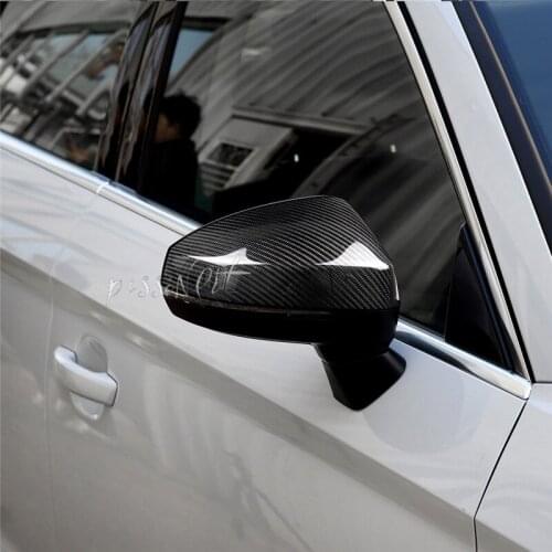 For Audi A4 A5 S5 RS5 RS4 A5 RS4 RS5 B8.5 Carbon Fiber Side Wing Mirror Covers caps replacement Decoration 2012 2016