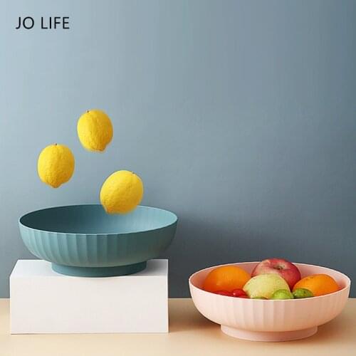 JO LIFE Kitchen Strainer Vegetables Fruit Plate Multifunctional Drain Basket Bowl Detachable Snack Storage Tray
