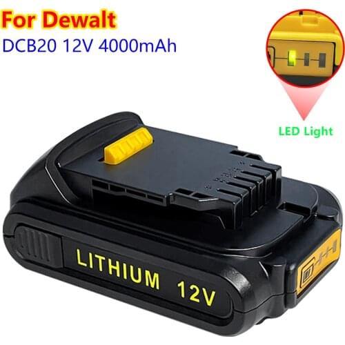 Lithium Battery for DeWalt Power Tools DCB184 DCB200 Rechargeable Electric Tool Set 12Volt 12V 3000mah Battery 12V 3Ah