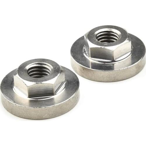 2Pcs M14 Thread Replacement Angle Grinder Inner Outer Flange Nut Set Tools For 14mm Spindle Thread Power Tool 85DA