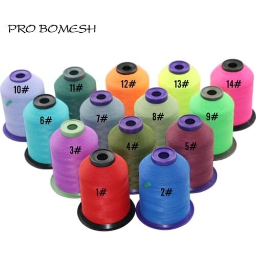 Pro Bomesh 1pcs 150D SIze C 2000m 14 Colors NCP Thread Wrap Guide Refit Repair Rod Component DIY Rod Building Accessory Pole