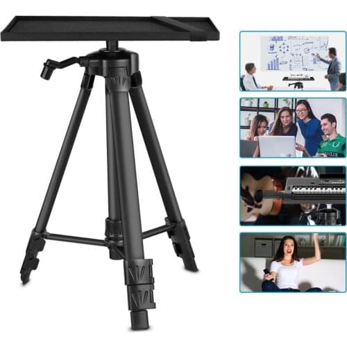 Neewer Aluminum Tripod Projector Stand, Adjustable Laptop Stand, Computer Stand with Plate and Carry Bag, Adjustable Height