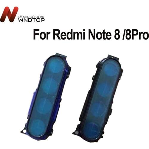 New Back Rear Camera Lens Glass With Frame For Xiaomi Redmi Note 8 Pro Rear Camera lens Glass Note 8 Lens With Frame