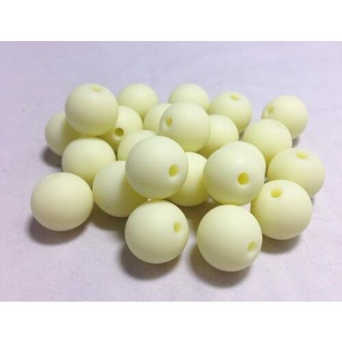 Wholesale Rice White 100pcs/lot 15mm Food Grade Silicone Teeth Beads Baby Bracelets Babies Mom Jewelry Gift