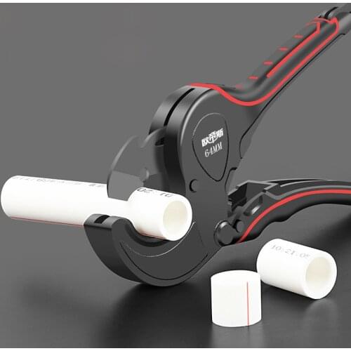 PVC/PPR Pipe Cutter Scissors Cutting Range 36-75MM Scissors Pipe Cutter Ratchet Hose Cutting Hand Tool Plumbing Tools