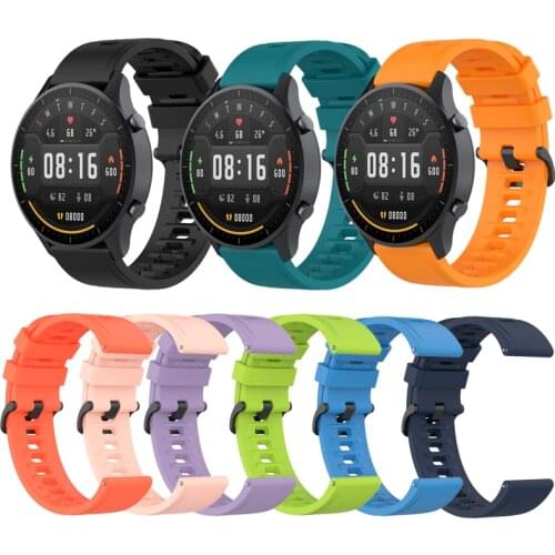 New Sports Silicone Watchband For Xiaomi Watch Color Wrist Strap Band for Mi Smartwatch Bracelet Replaceable Accessories 22mm
