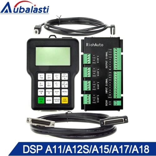 RichAuto CNC Controller DSP A11 A12S A15 A18 3-axis 4-axis or Plasma Controller Automatic Tool Changer for CNC Router Machines