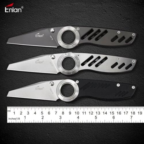 Enlan EL-07 8cr13mov Blade Folding Knife Folding Knife Camping survival Pocket Knife Utility Tactical Hunting bushcraft tool E