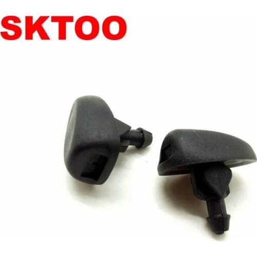 SKTOO 2 front windshield wiper water spray nozzles Jet spray jets Jet windshield for Peugeot 307