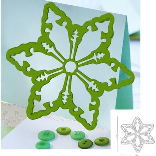 Snowflake Winter Metal Cutting Dies Mold Scrapbook Craft Mold Template Embossing Paper Mold Making New