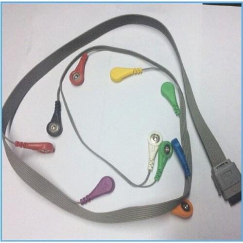 Compatible Biomedical Instruments BI9800/ BI9000 Holter ECG Cable 10Leads Snap IEC