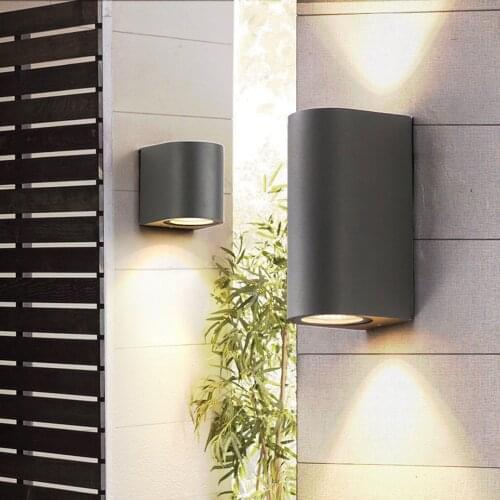 LED Wall Light Outdoor Waterproof IP65 Porch Lights Aluminum Wall Lamp Modern Home Decorative Light Porch Garden Lights