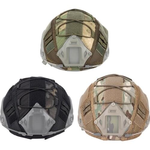 Tactical Combat Helmet Cover Head Circumference 52-60cm CS Wargame Sport Helmet Cover for Ops-Core PJ/BJ/MH Type Fast Helmets
